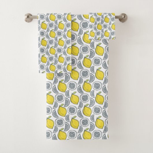 Lemon Pattern-handdoekset Bad Handdoek (Insitu)
