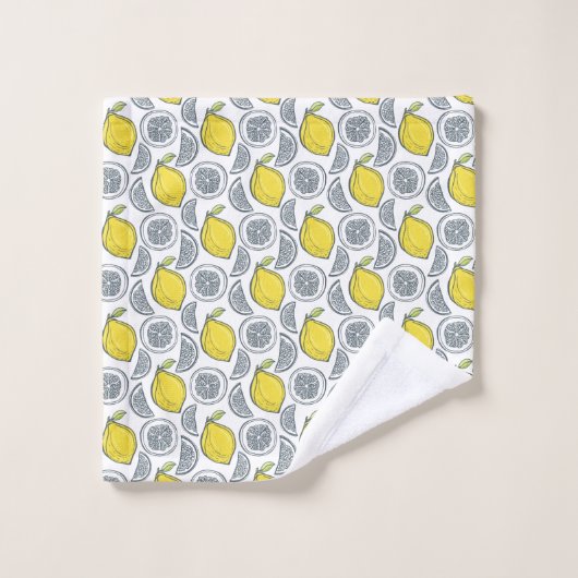 Lemon Pattern-handdoekset Bad Handdoek (Wasdoekje)