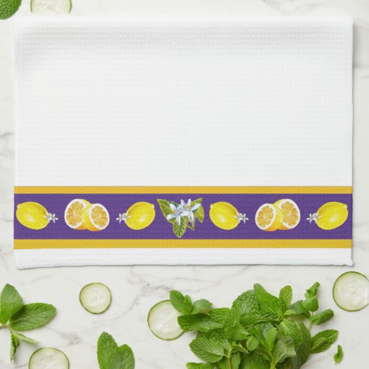 Lemon Pattern I Theedoek (Gevouwen)