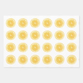 Lemon Pattern Inpakpapier Vel (Voorkant 3)