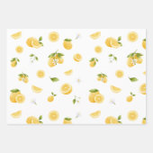 Lemon Pattern Inpakpapier Vel (Voorkant 2)