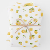 Lemon Pattern Inpakpapier Vel (In situ)