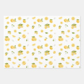 Lemon Pattern Inpakpapier Vel (Voorkant)