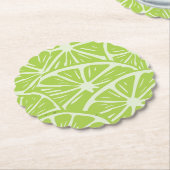 Lemon pattern kartonnen onderzetters (Gekanteld)