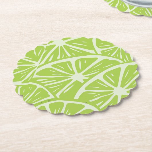 Lemon pattern kartonnen onderzetters (Gekanteld)