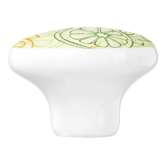 Lemon Pattern Keramische Knop (Zijkant)