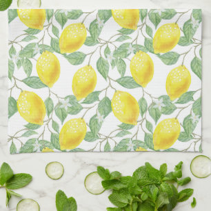 Lemon Pattern Kitchen Towel Theedoek