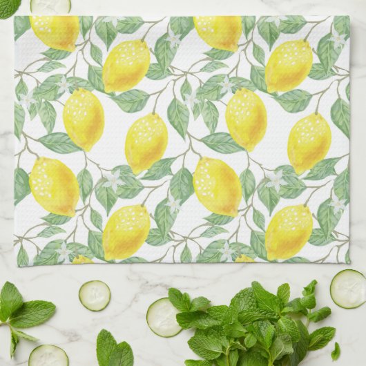 Lemon Pattern Kitchen Towel Theedoek (Gevouwen)