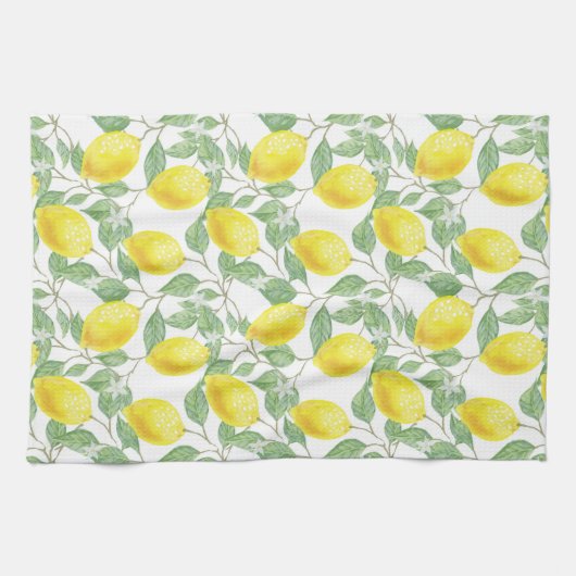 Lemon Pattern Kitchen Towel Theedoek (Horizontaal)