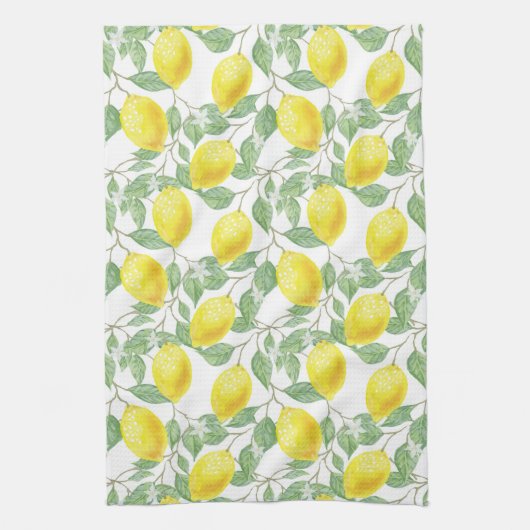 Lemon Pattern Kitchen Towel Theedoek (Verticaal)