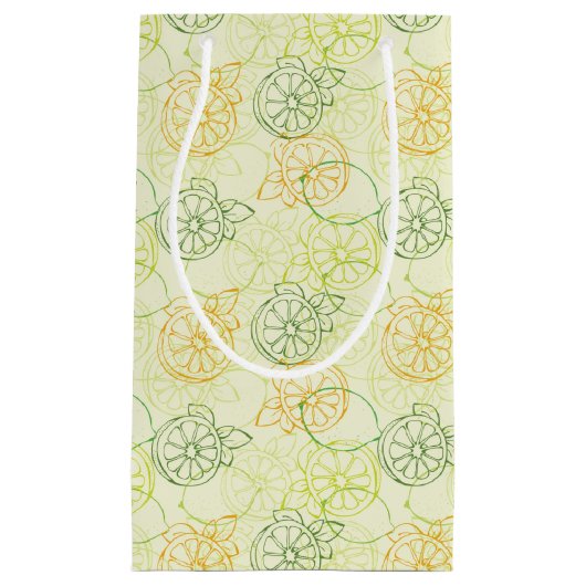 Lemon Pattern Klein Cadeauzakje (Voorkant)