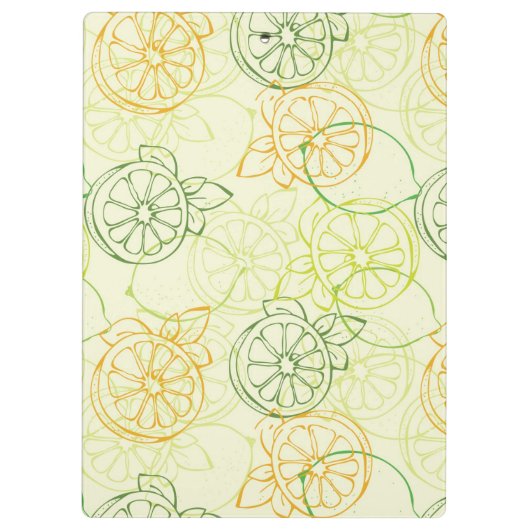 Lemon Pattern Klembord (Achterkant)