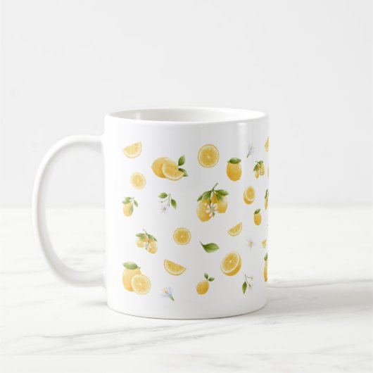 Lemon Pattern Koffiemok (Links)