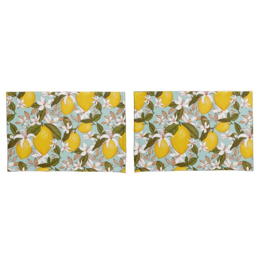 Lemon Pattern Kussensloop (Voorkant-Set)