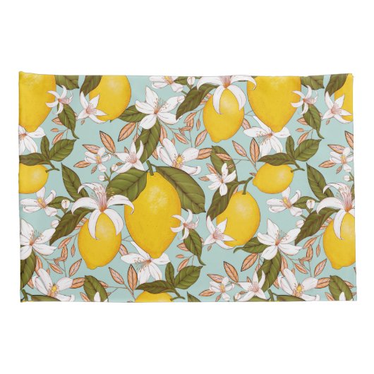 Lemon Pattern Kussensloop (Achterkant-Rechts)