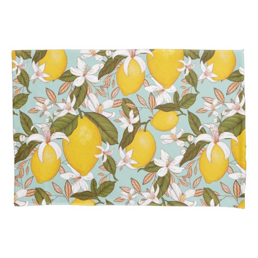 Lemon Pattern Kussensloop (Voorkant-Links)