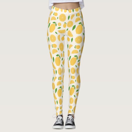 Lemon Pattern Leggings (Voorkant)