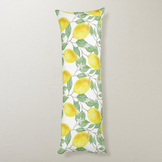 Lemon Pattern Lichaamskussen (Achterkant (Verticaal))