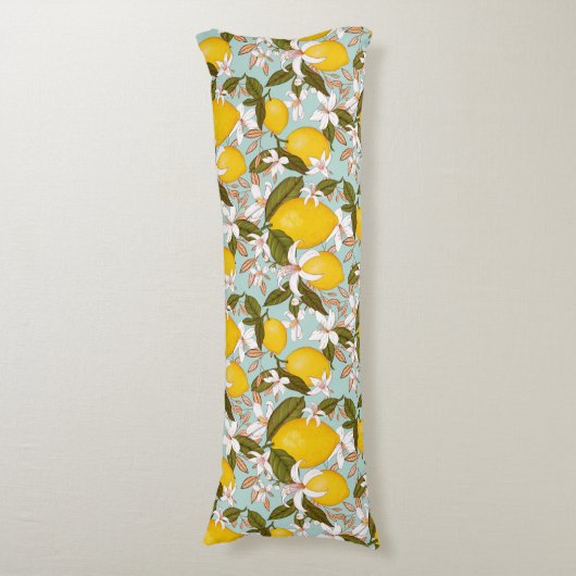 Lemon Pattern Lichaamskussen (Voorkant Verticaal)