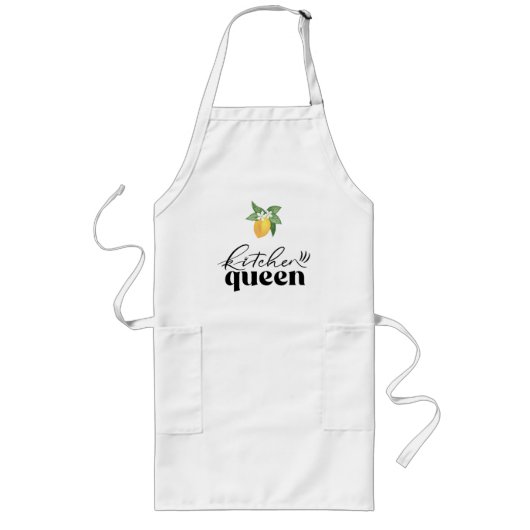 Lemon Pattern Long White Lang Schort (Voorkant)