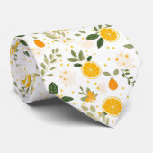 Lemon Pattern Men's Necktie  Stropdas (Opgerold)