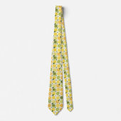Lemon Pattern Men's Necktie  Stropdas (Voorkant)