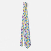 Lemon Pattern Men's Necktie  Stropdas (Achterkant)