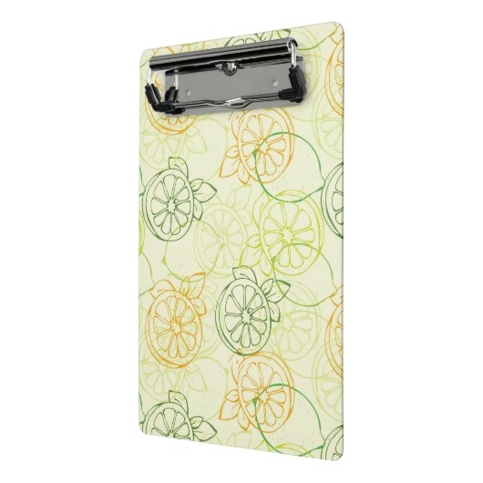Lemon Pattern Mini Klembord (Angled2)
