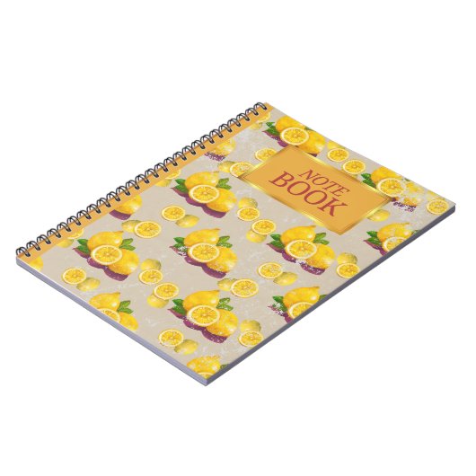  Lemon Pattern Notitieboek (Linkerzijde)