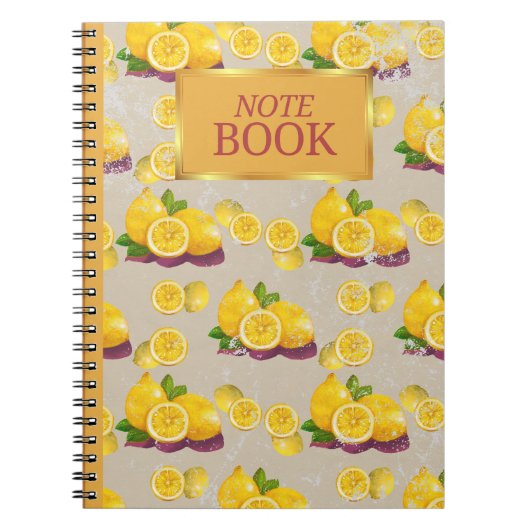  Lemon Pattern Notitieboek (Voorkant)