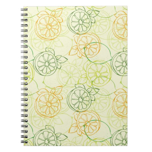 Lemon Pattern Notitieboek (Voorkant)