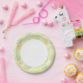 Lemon Pattern Papieren Bordje (Feest)