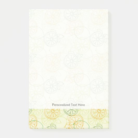 Lemon Pattern Post-it® Notes (Voorkant)