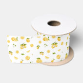 Lemon Pattern Satijnen Lint (Spoel)