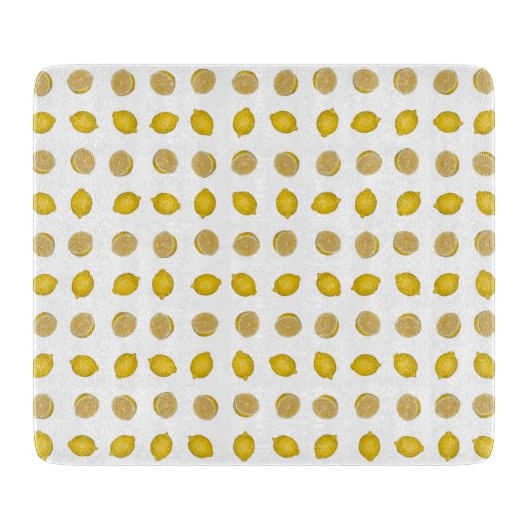 Lemon Pattern Snijplank (Voorkant)