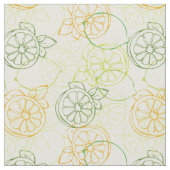 Lemon Pattern Stof (Close Up)