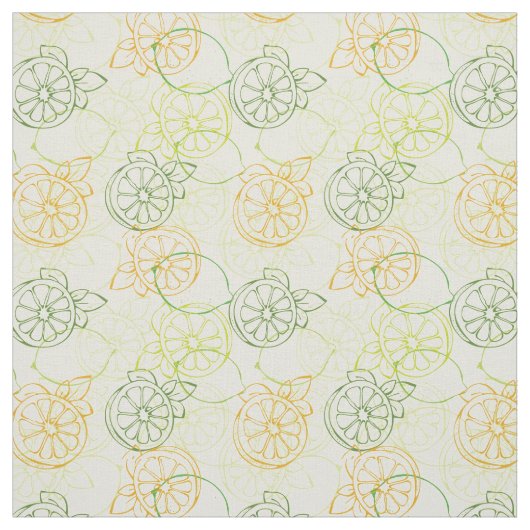 Lemon Pattern Stof (Swatch)