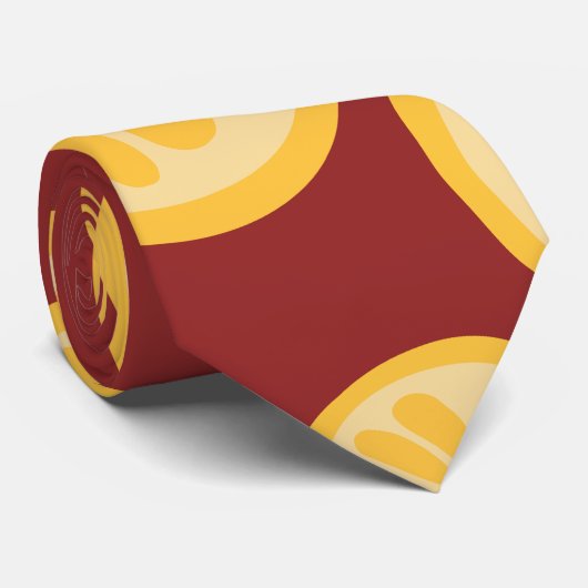 Lemon pattern stropdas (Opgerold)