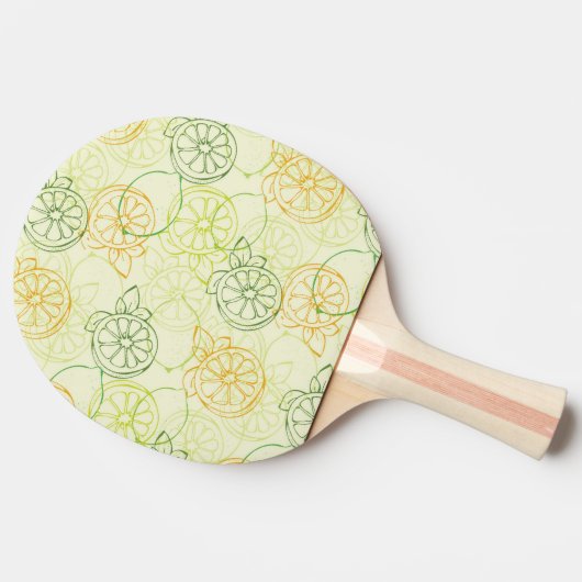 Lemon Pattern Tafeltennisbatje (Zijkant)