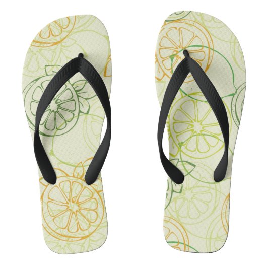 Lemon Pattern Teenslippers (Voetbed)