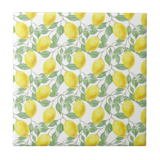 Lemon Pattern Tegeltje (Voorkant)