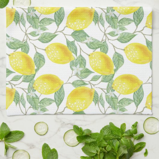 Lemon Pattern Theedoek (Gevouwen)