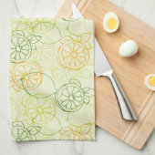 Lemon Pattern Theedoek (Quarter Fold)