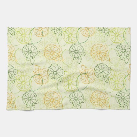 Lemon Pattern Theedoek (Horizontaal)