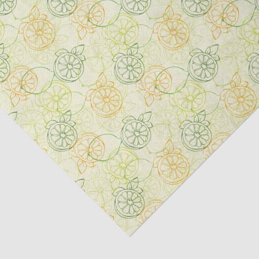 Lemon Pattern Tissuepapier (Detail)