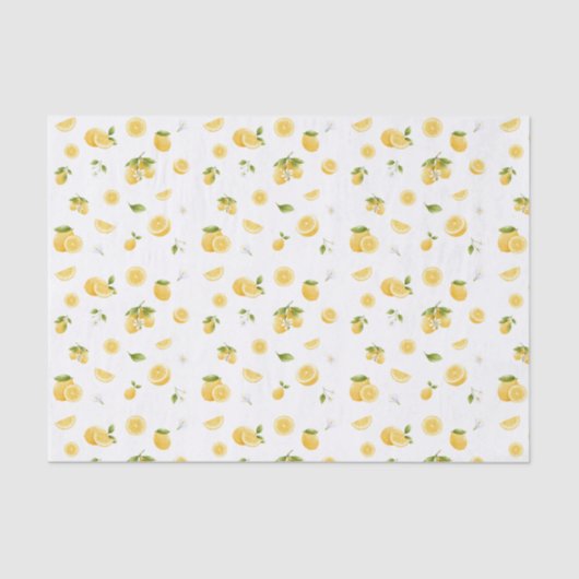 Lemon Pattern Tissuepapier (Voorkant)