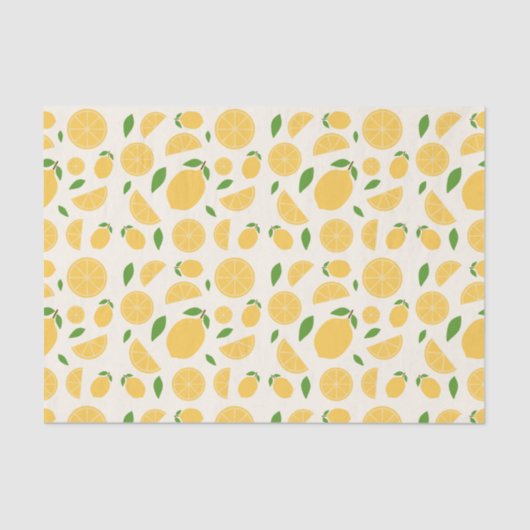 Lemon Pattern Tissuepapier (Voorkant)