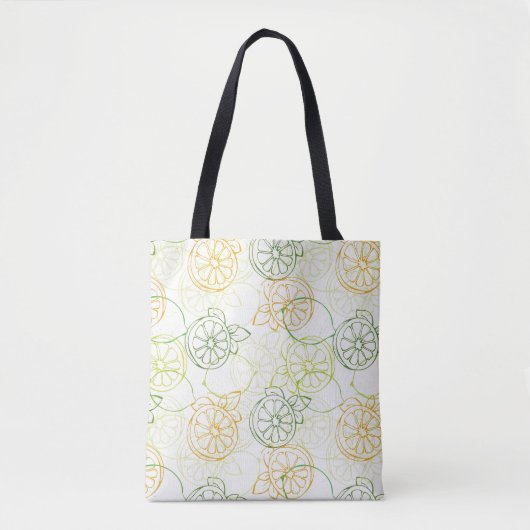 Lemon Pattern Tote Bag (Voorkant)
