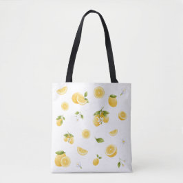 Lemon Pattern Tote Bag