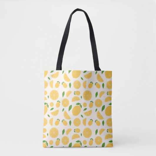 Lemon Pattern Tote Bag (Voorkant)